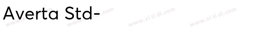 Averta Std字体转换